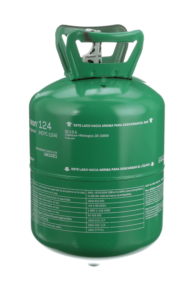 Gas freon R124A onu chemours 13,620KGS